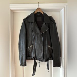 Allsaints Leather Jacket - Kahawa Biker Jacket